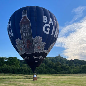 Glastonbury Festival from a Hot Air Balloon