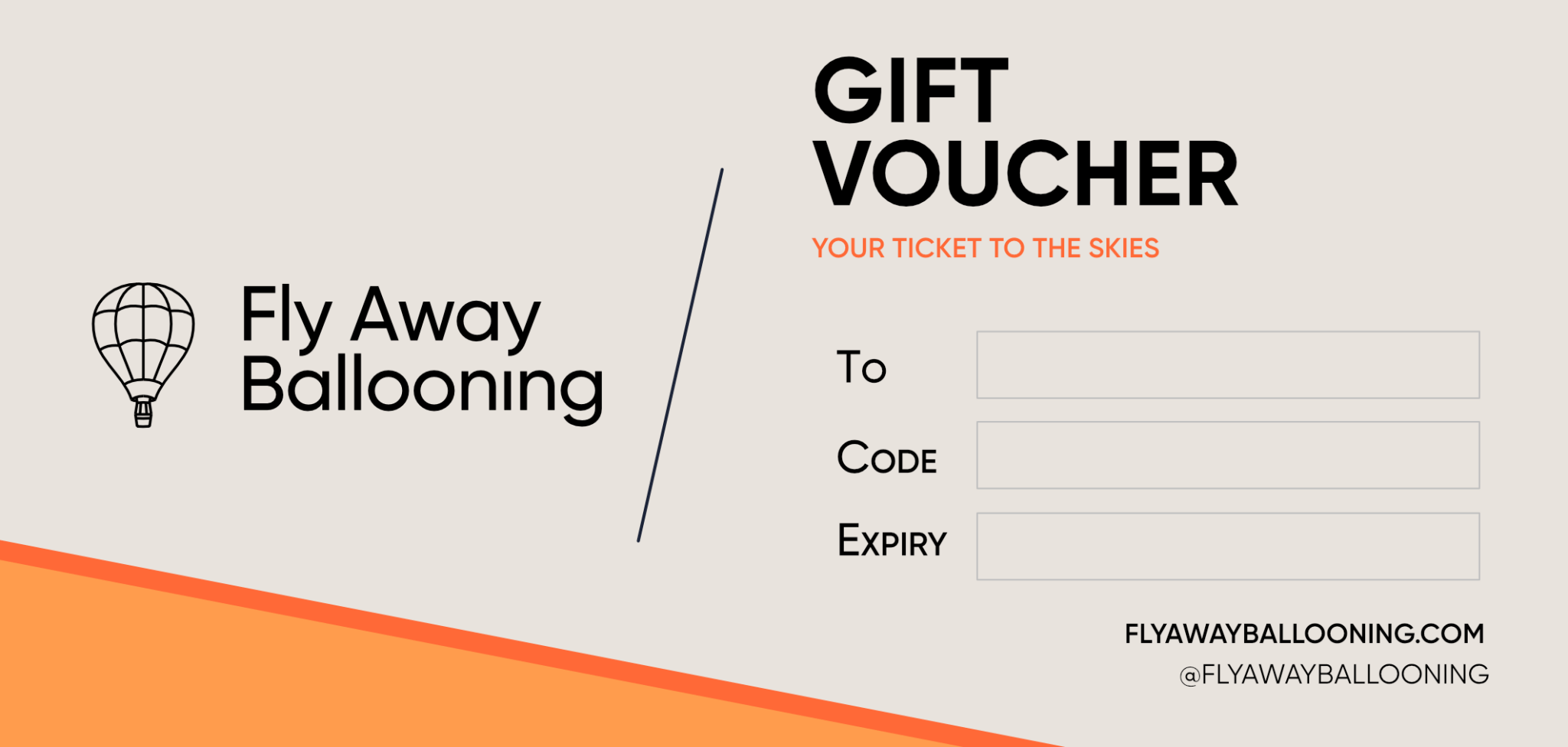 Gift Vouchers - Fly Away Ballooning